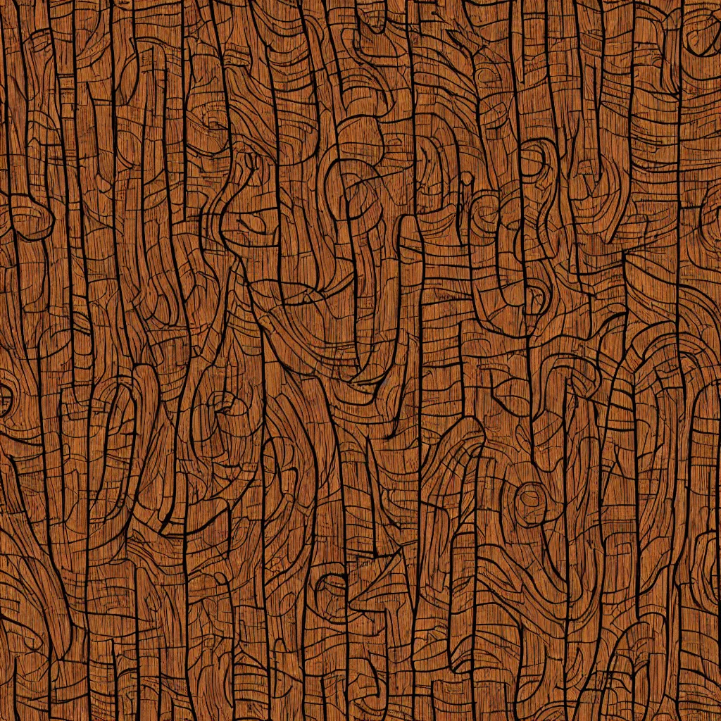 Image similar to Stylized cartoon wood texture