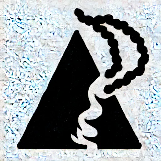 Image similar to simple yet detailed illustration pictogram of a fire warning label, use of negative space allowed, created by bansky in the style of a tattoo stencil, shaded ink illustration, black and white only, smooth curves