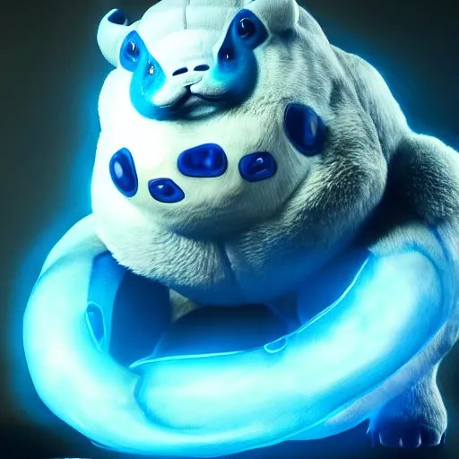 Image similar to photography of a realistic poliwrath animal, ultra detailed, 8 k, cinematic lighting, natural background, trending on artstation, pokemon