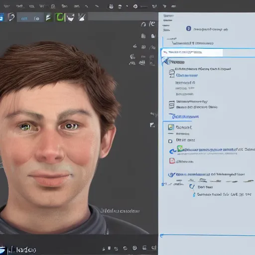 Prompt: Microsoft Sam portrayed as a person, ultrarealistic