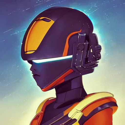 Image similar to a portrait of a stunning beautiful elite kim kardashian gundam pilot, with an intricate, detailed, urban inspired hiphop afro futuristic helmet, vector behance hd jesper ejsing, rhads, makoto shinkai, lois van baarle, ilya kuvshinov, rossdraws, hd, 3 2 k, ilya kuvshinov, gustav klimt