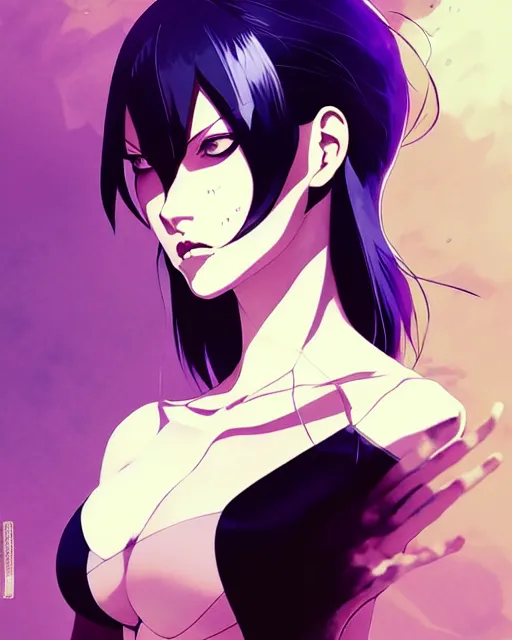 Image similar to aeon flux, portrait shinkai makoto studio ghibli studio key hideaki anno sakimichan stanley artgerm lau rossdraws james jean marc simonetti elegant highly detailed digital painting artstation pixiv