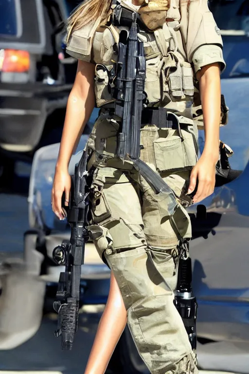 Image similar to Jessica Alba girl As a special operations member