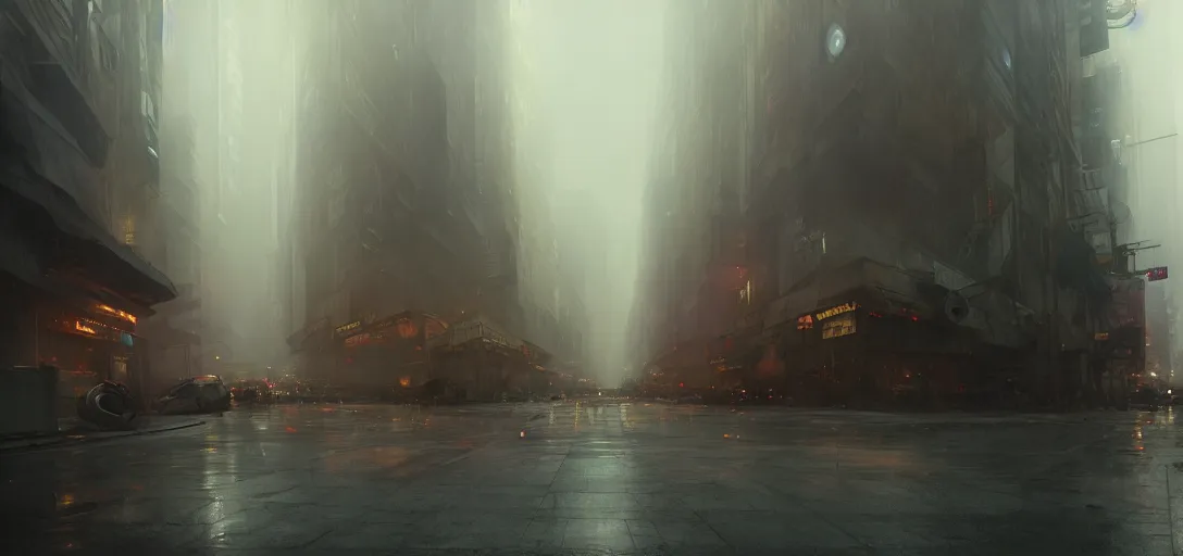 Prompt: 2 0 1 8 blade runner movie still cityscape street level, sci - fi elegant by dennis villeneuve, tom anders, zorn hans, dragan bibin, thoma, greg rutkowski, ismail inceoglu illustrated sand storm alphonse mucha, unreal engine 5, octane render