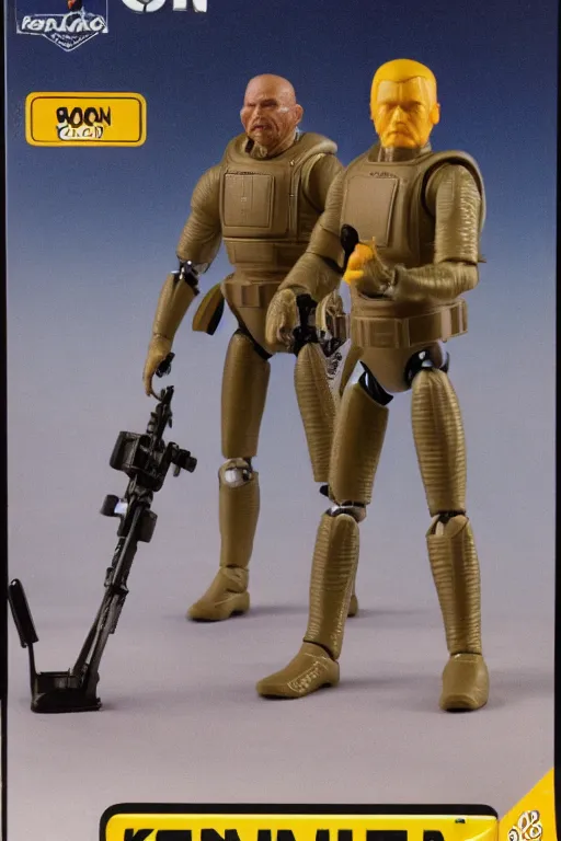 Prompt: 8 k high definition, 1 9 8 0, kenner style action figure, full body, highly detailed, science fiction, photorealistic