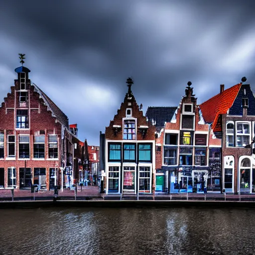 Image similar to alkmaar citycape cyberpunk 8 k photo awardwinning