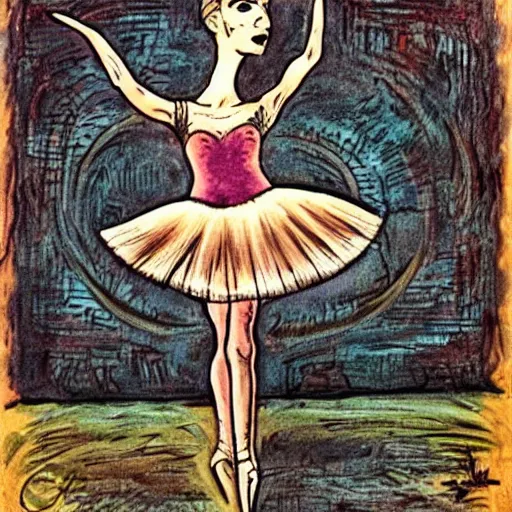 Prompt: ballerina by clive barker