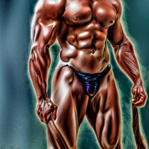 Prompt: potrait of muscular Tarzan , high detail and Photorealistic, award winning photo with colour