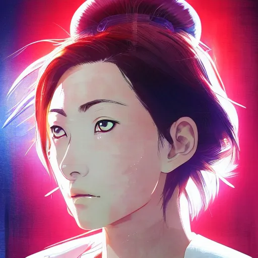 Image similar to manga girl in a white medical uniform with monkey pox, fine - face, olivia wilde, realistic shaded perfect face, fine details. anime. realistic shaded lighting poster by ilya kuvshinov katsuhiro otomo ghost - in - the - shell, magali villeneuve, artgerm, jeremy lipkin and michael garmash and rob rey