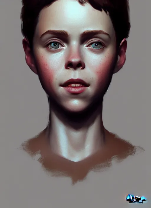 Image similar to portrait of female sophia lillis, netflix trese, highly detailed, digital painting, artstation, concept art, smooth, sharp focus, illustration, art by wlop, kajo baldisimo and craig mullins