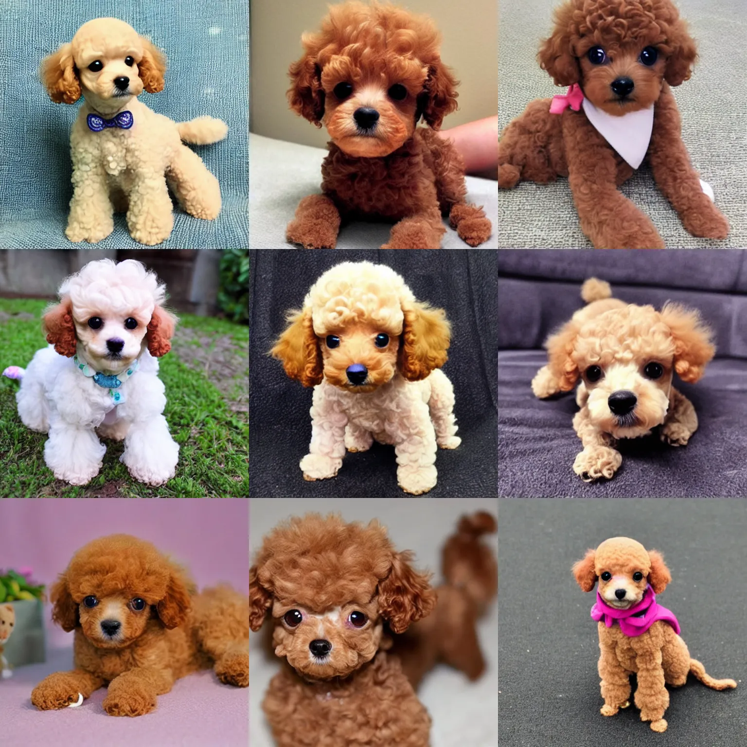 Prompt: cute toy poodle