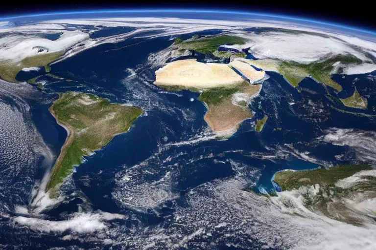 Image similar to gorgeous photo of curvature of the earth from space