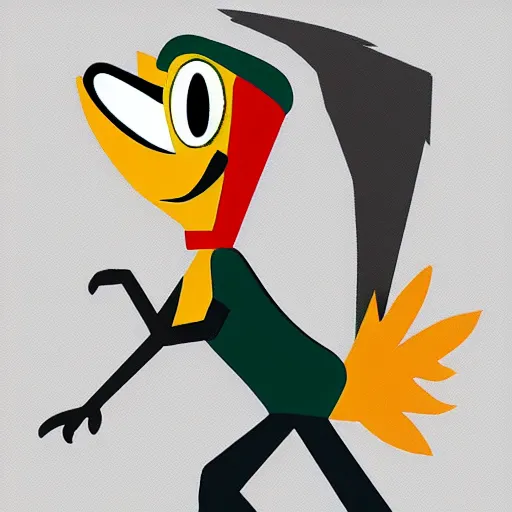 Image similar to Road Runner as a character in Human Fall Flat