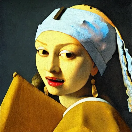 Image similar to high quality high detail painting by johannes vermeer, portrait of the dragon queen, hd, photorealistic lighting