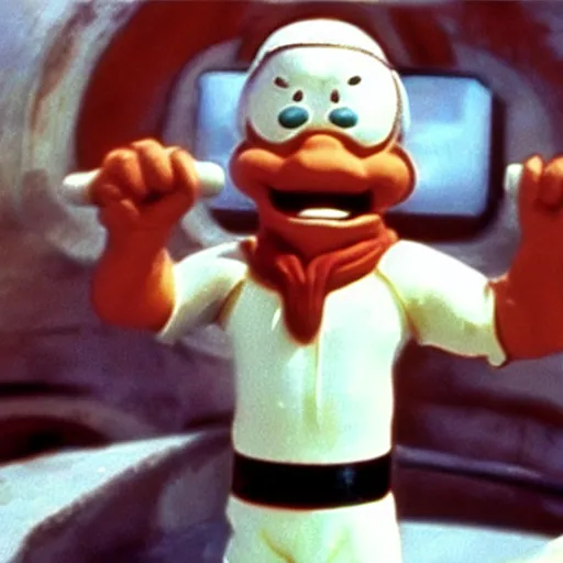 Image similar to still frame of popeye the sailor man in star wars