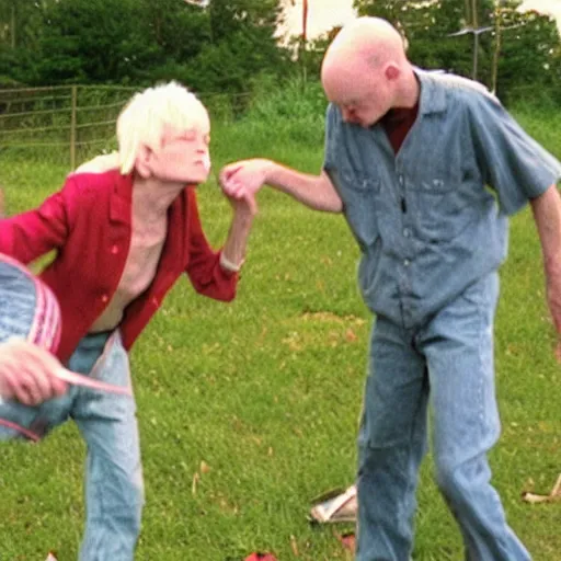 Image similar to film still from trash humpers ( 2 0 0 9 )