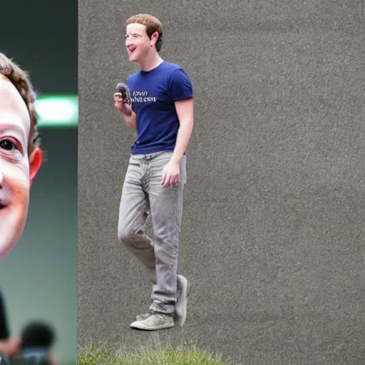 Image similar to Mark Zuckerberg as a lizard person