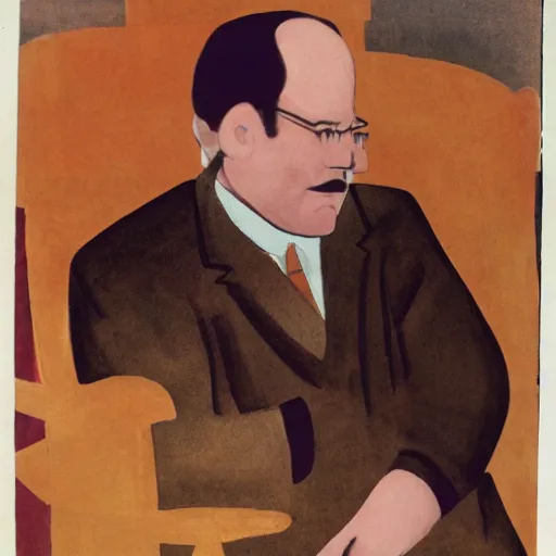 Image similar to george costanza, portrait, by henry darger