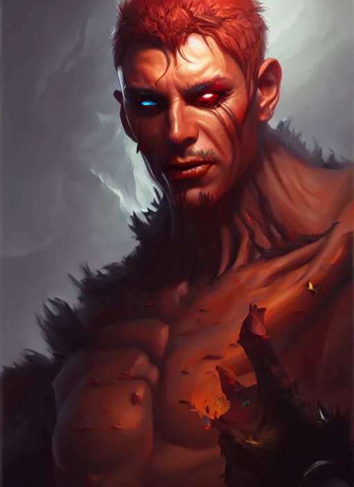 Image similar to a _ fantasy _ style _ portrait _ painting _ of fiend oil _ painting _ unreal _ 5 _ daz. _ rpg _ portrait _ extremely _ detailed _ artgerm _ greg _ rutkowski _ greg
