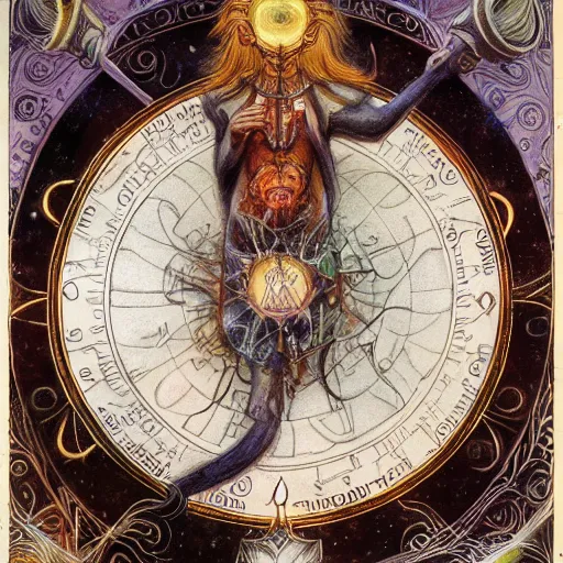 Image similar to aries zodiac artwork, mystic occult style, detailed, 8 k, symmetrical, by brian froud