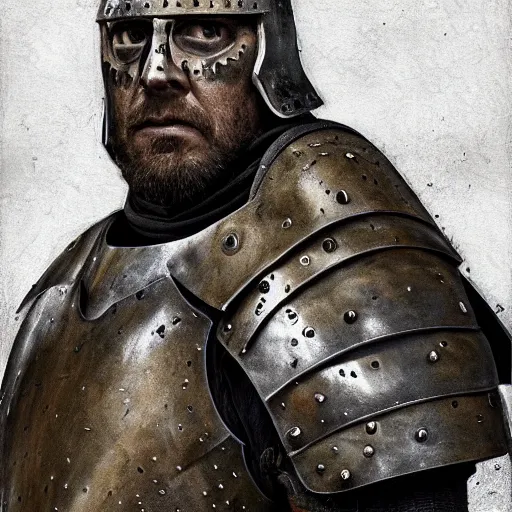 Image similar to gregor clegane from game of thrones wearing a heavy platemail helmet and armor, artstation hall of fame gallery, editors choice, #1 digital painting of all time, most beautiful image ever created, emotionally evocative, greatest art ever made, lifetime achievement magnum opus masterpiece, the most amazing breathtaking image with the deepest message ever painted, a thing of beauty beyond imagination or words, 4k, highly detailed, cinematic lighting