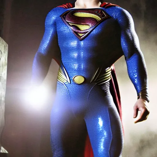 Image similar to Still of Henry Cavill Superman in Avatar (2009), blue aliens, realistic
