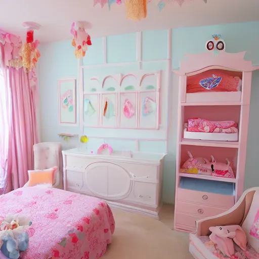 Image similar to kawaii baby room