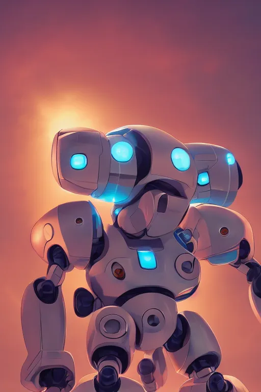 Image similar to metabots medabots medarotto medarot robot minimalist comics, behance hd by jesper ejsing, by rhads, makoto shinkai and lois van baarle, ilya kuvshinov, rossdraws global illumination ray tracing hdr radiating a glowing aura