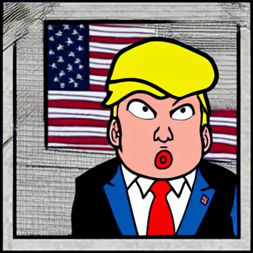 Prompt: donald trump in the style of akira toriyama, anime, very detailed, character