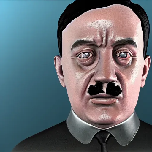 Image similar to hitler made of jelly | 3 d render | trending on artstation | photorealistic