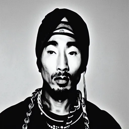 Image similar to asian tupac