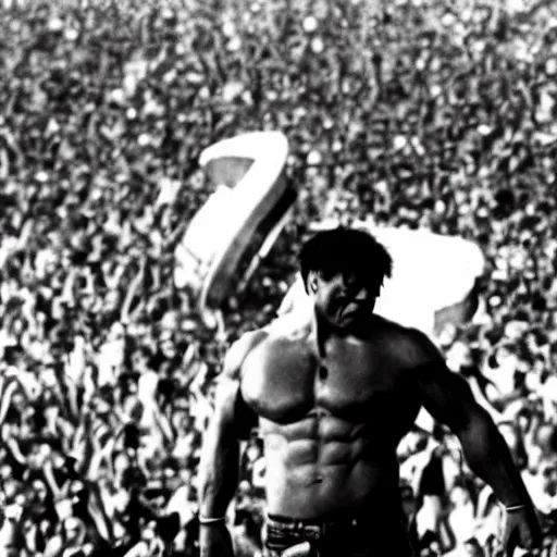 Image similar to hulk performing at woodstock