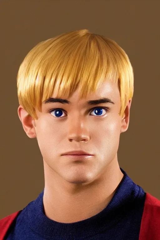 Prompt: portrait, fred jones from scooby doo, live action