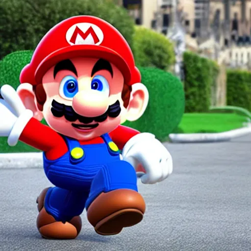 Image similar to advanced new ai shows what real life Mario would look like ultrareal uncanny 4k artstation