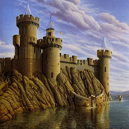 Image similar to the # splafluted castle by james gurney