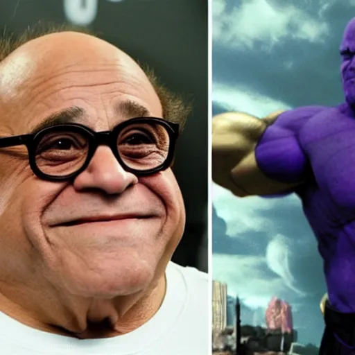 Prompt: danny devito vs thanos