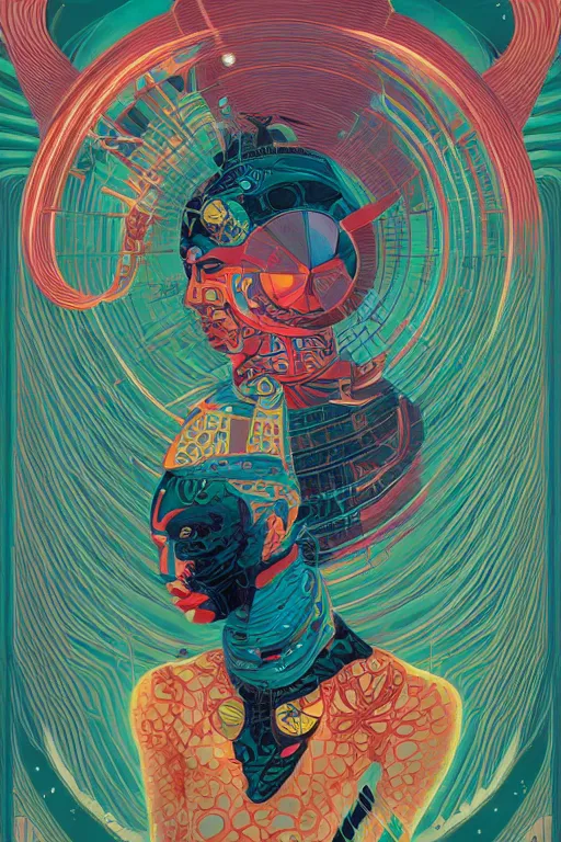 Image similar to portrait of godel's completeness theorem, by tristan eaton, victo ngai, peter mohrbacher, artgerm,