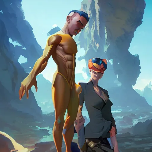 Prompt: hero world goldfinger, behance hd by jesper ejsing, by rhads, makoto shinkai and lois van baarle, ilya kuvshinov, rossdraws global illumination