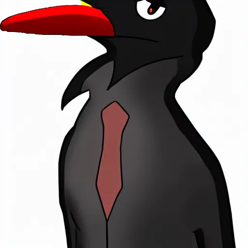 Image similar to an anthropomorphic crow fursona wearing a lab coat, deviantart, furry art