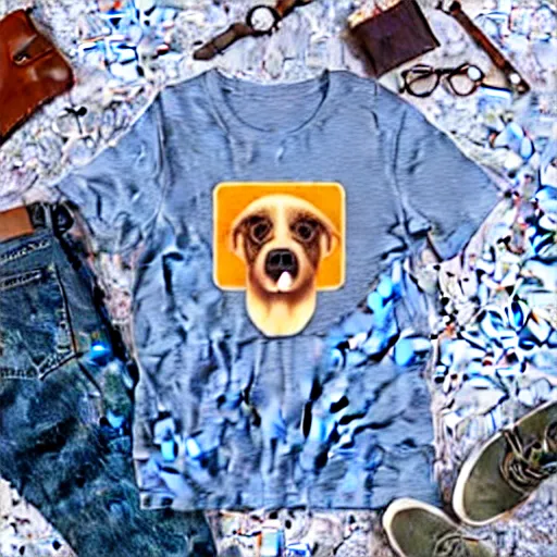 Image similar to graphic t - shirt dog