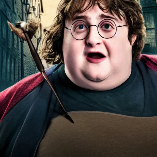 Image similar to obese harry potter, 4 k