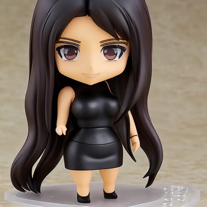 Prompt: Kim Kardashian, An anime Nendoroid of Kim Kardashian, figurine, detailed product photo