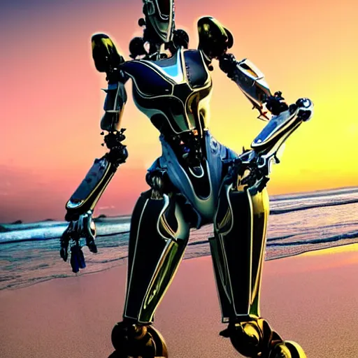 Image similar to looking up at a highly detailed 300 foot tall giant exquisite beautiful female warframe, as an anthropomorphic robot dragon, posing elegantly over your tiny form, detailed legs looming over you, camera on the ground, at the beach on a sunset, sleek streamlined design, streamlined matte black armor, sharp detailed claws, detailed sharp robot dragon feet, giantess shot, upward shot, ground view shot, leg shot, front shot, cinematic shot, high quality warframe fanart, captura, realistic, professional digital art, high end digital art, furry art, giantess art, anthro art, DeviantArt, artstation, Furaffinity, 8k HD render, epic lighting