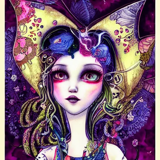 Prompt: artwork in the style of Jasmine Becket-Griffith