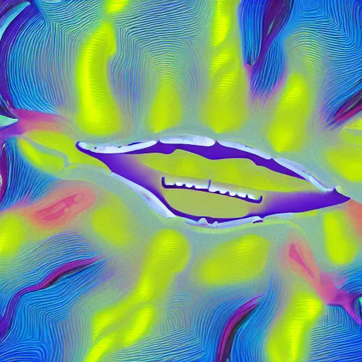 abstract image representing the word smile, Stable Diffusion