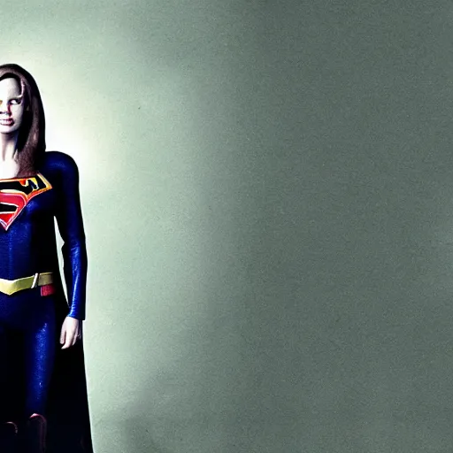 Image similar to an amazing award winning photo of angelina jolie as supergirl