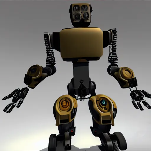 Prompt: A robot in Half-Life 2