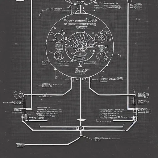 Prompt: time travel machine schematic