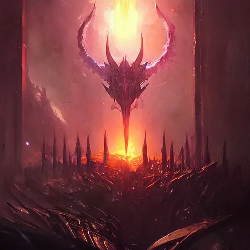 Image similar to violet eye of sauron magic spell, fantasy game art by greg rutkowski, fantasy rpg, league of legends