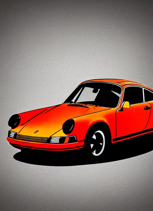 Image similar to abstract illustration of the porsche 9 1 1